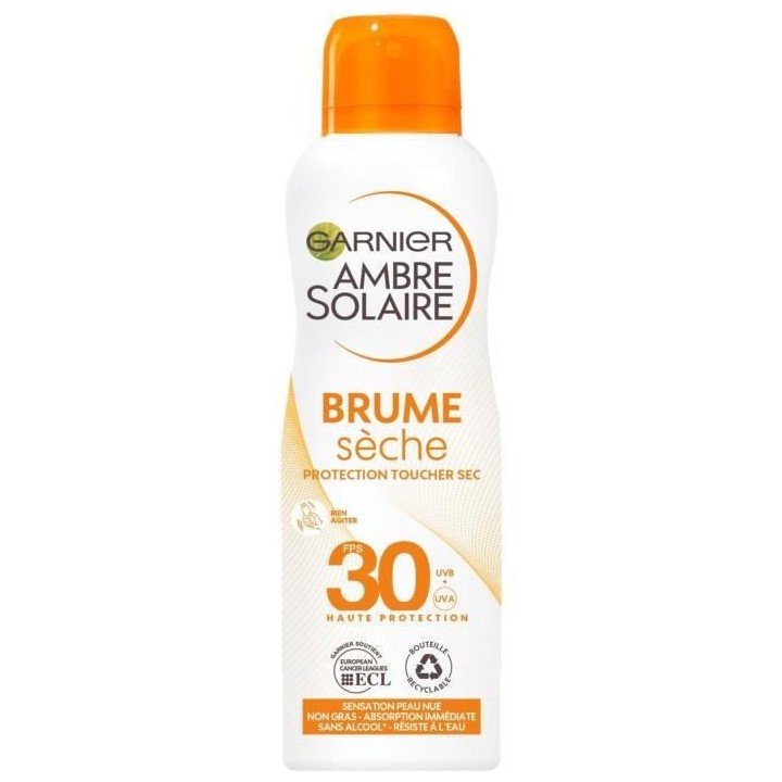 Garnier Ambre Solaire Protection Toucher Sec Spray FPS30 200ml