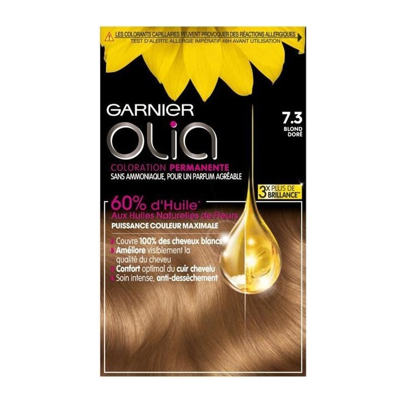 Coloration permanente N°7.3 Olia GARNIER Blond doré