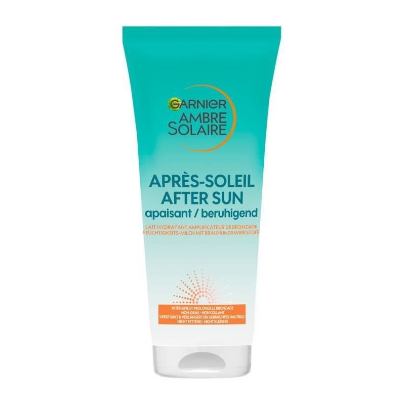 Apres-soleil GARNIER Ambre Solaire Soin Hydratant Amplificateur de Bronzage - 200 ml