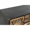 Caisson à Tiroirs DKD Home Decor Noir Naturel Sapin Bois MDF Vintage 87 x 34 x 81,5 cm