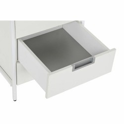 Caisson à Tiroirs DKD Home Decor Métal MDF Blanc (40 x 40 x 50 cm)