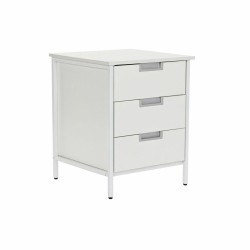 Caisson à Tiroirs DKD Home Decor Métal MDF Blanc (40 x 40 x 50 cm)