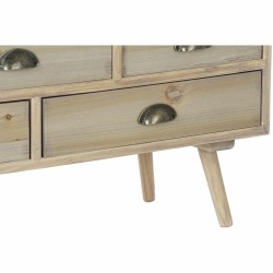 Caisson à Tiroirs DKD Home Decor Naturel Bois MDF Blue marine Gris clair (120 x 36 x 68 cm)