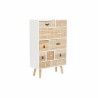 Caisson à Tiroirs DKD Home Decor Blanc Naturel Bois Bois de paulownia 60 x 26 x 94 cm