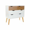 Caisson à Tiroirs DKD Home Decor Bois MDF Blanc Marron 80 x 38 x 80 cm