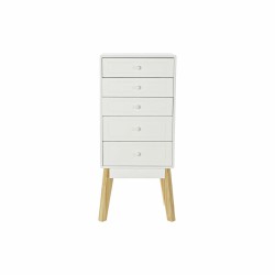 Caisson à Tiroirs DKD Home Decor Naturel MDF Blanc (40 x 30 x 90 cm)