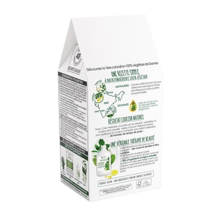 Coloration GARNIER Color Herbalia 100% Végétale - Châtain Ambré