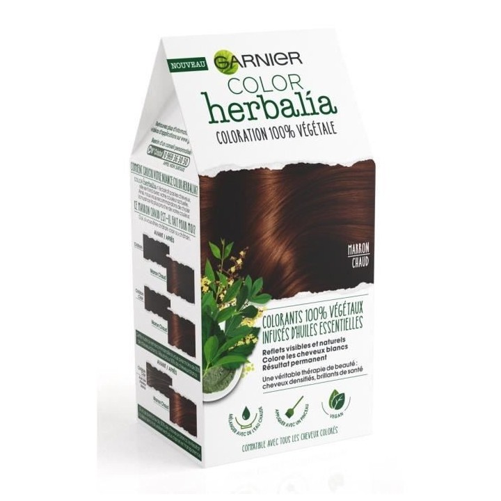 Coloration GARNIER Color Herbalia 100% Végétale - Marron Chaud