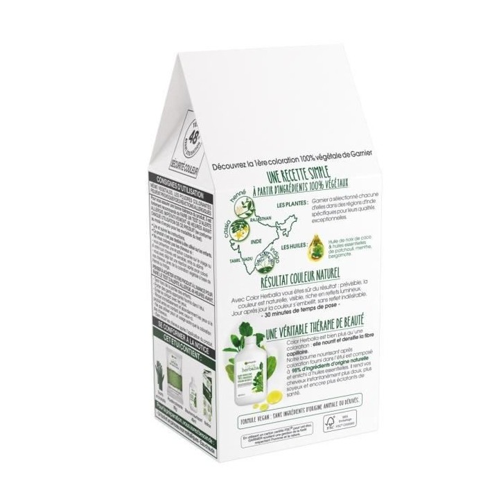 Coloration GARNIER Color Herbalia 100% Végétale - Marron Chaud