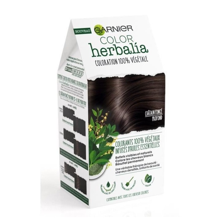 Coloration GARNIER Color Herbalia - Châtain foncé profond