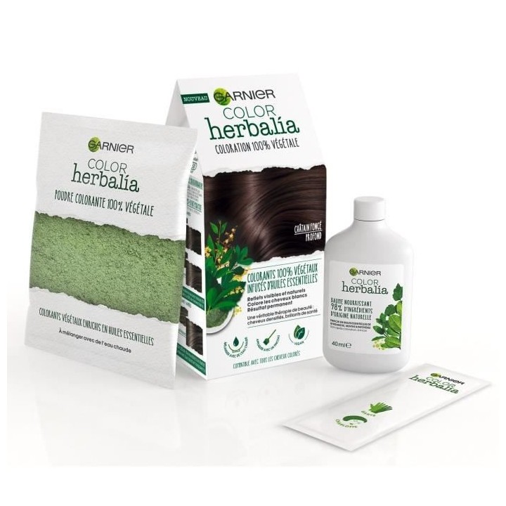 Coloration GARNIER Color Herbalia - Châtain foncé profond
