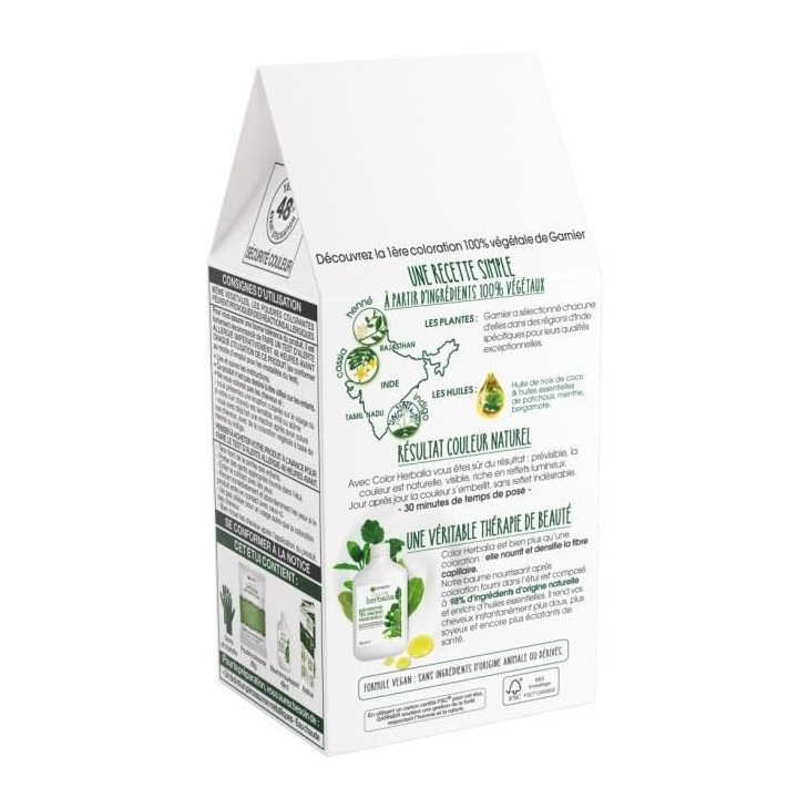 Coloration GARNIER Color Herbalia - Châtain foncé profond