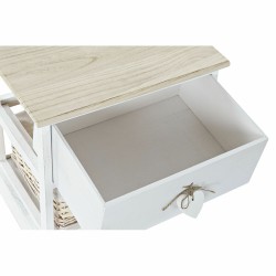 Caisson à Tiroirs DKD Home Decor Naturel Blanc osier Bois de paulownia (40 x 29 x 42,5 cm)