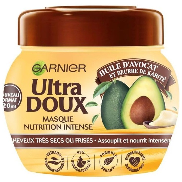 Masque GARNIER Ultra Doux a l'huile d'avocat et beurre de karité - 32