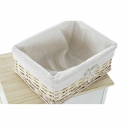 Caisson à Tiroirs DKD Home Decor Naturel Blanc osier Bois de paulownia (40 x 29 x 42,5 cm)