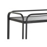 Console DKD Home Decor Verre Noir Métal (80 x 28 x 80,5 cm)