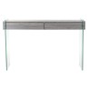 Console DKD Home Decor Gris Transparent Verre Bois MDF 120 x 40 x 76 cm