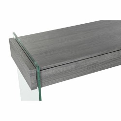 Console DKD Home Decor Gris Transparent Verre Bois MDF 120 x 40 x 76 cm