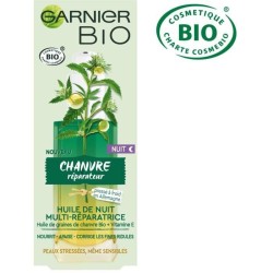 Huile de Nuit Multi-Réparatrice GARNIER Chanvre Bio 30 ml