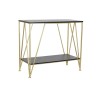 Console DKD Home Decor Noir Doré Bois Métal 81,5 x 36 x 71,5 cm