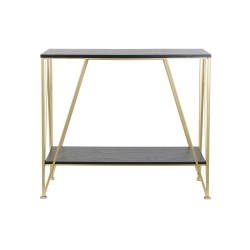 Console DKD Home Decor Noir Doré Bois Métal 81,5 x 36 x 71,5 cm