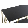 Console DKD Home Decor Noir Doré Bois Métal 81,5 x 36 x 71,5 cm