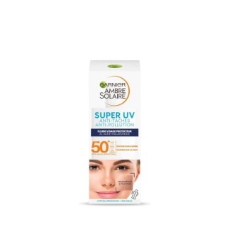 Anti-Taches Anti-Pollution Ambre Solaire Super UV GARNIER - Fluide Vis