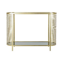 Console DKD Home Decor Doré Métal Verre 106,5 x 31 x 79,5 cm