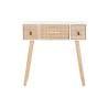 Console DKD Home Decor Naturel Blanc Bois de paulownia (80 x 32 x 80 cm)