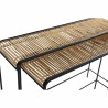 Console DKD Home Decor Noir Naturel Métal 111 x 32 x 80 cm