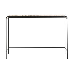 Console DKD Home Decor Noir Naturel Métal 111 x 32 x 80 cm