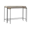 Console DKD Home Decor Noir Naturel Métal 111 x 32 x 80 cm