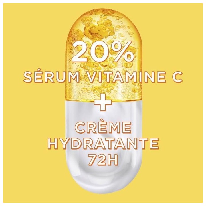 Sérum Creme 2en1 GARNIER Booster d'éclat Vitamine C - 50 ml
