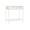 Console DKD Home Decor Métal MDF Blanc (80 x 35 x 81 cm)