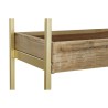 Console DKD Home Decor Doré Naturel Bois Métal Verre 100 x 38 x 80 cm