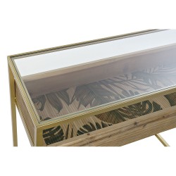 Console DKD Home Decor Doré Naturel Bois Métal Verre 100 x 38 x 80 cm