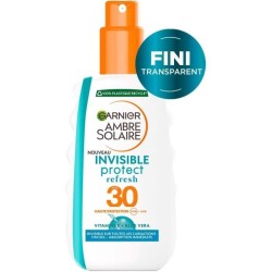 Spray Protecteur - GARNIER - Ambre Solaire - ReFresh SPF 30 - Invisible sur toutes les carnations - 200 ml