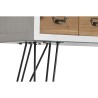 Console DKD Home Decor Sapin Naturel Métal Blanc (140 x 40 x 77 cm)