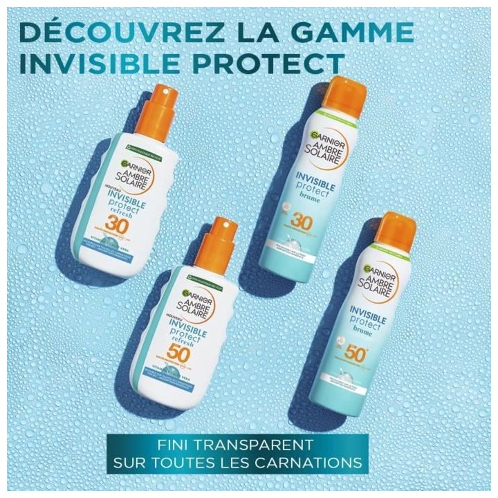 Spray Protecteur - GARNIER - Ambre Solaire - ReFresh SPF 30 - Invisibl