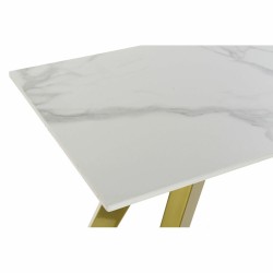 Console DKD Home Decor Céramique Doré Métal Blanc Moderne (120 x 40 x 76 cm)