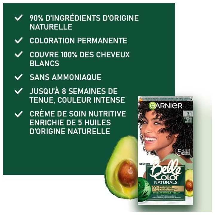 Coloration permanente GARNIER Belle Color Naturals Sans ammoniaque - 3