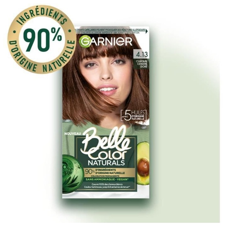 Coloration permanente Belle Color Naturals GARNIER - Sans ammoniaque -
