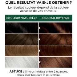 Coloration permanente Belle Color Naturals GARNIER - Sans ammoniaque - 4.13 Châtain cendré doré