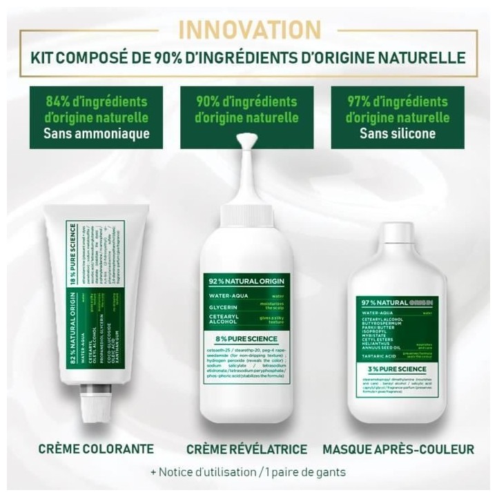 Coloration permanente Belle Color Naturals GARNIER - Sans ammoniaque -