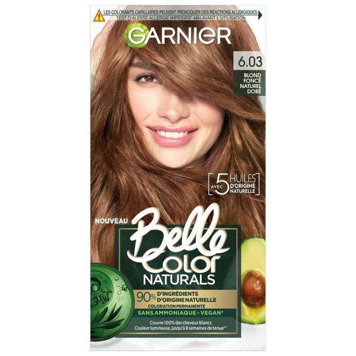Coloration permanente Belle Color Naturals GARNIER - Sans ammoniaque -