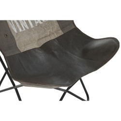 Chaise DKD Home Decor Marron Noir Gris 76 x 76 x 96 cm