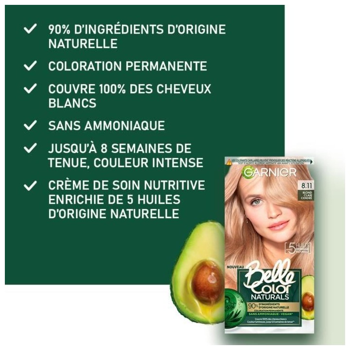 Coloration permanente Belle Color Naturals GARNIER - Sans ammoniaque -