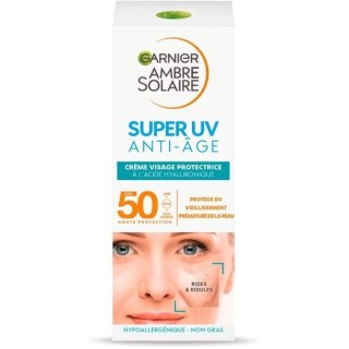 GARNIER Ambre Solaire Super UV Creme visage protectrice anti-âge a l'