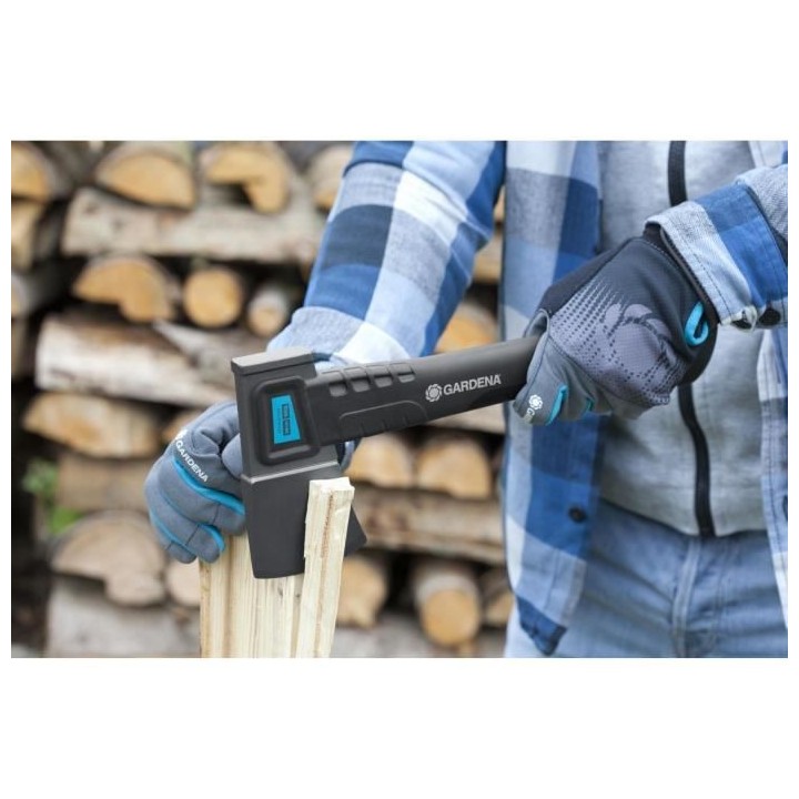 GARDENA Hachette universelle 900B – Manche 34cm – Lame acier tremp