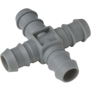 Dérivation en Croix GARDENA - Adaptée aux tuyaux 13 mm – Pour arro
